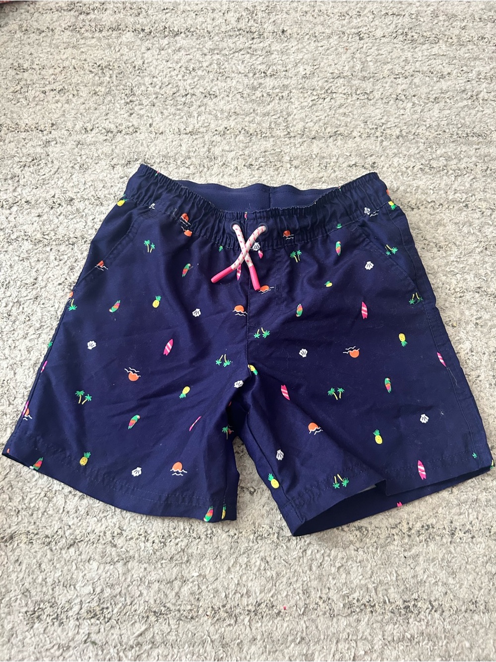 Cat & Jack Tropical 🐠 Swim Trunks size 6/7